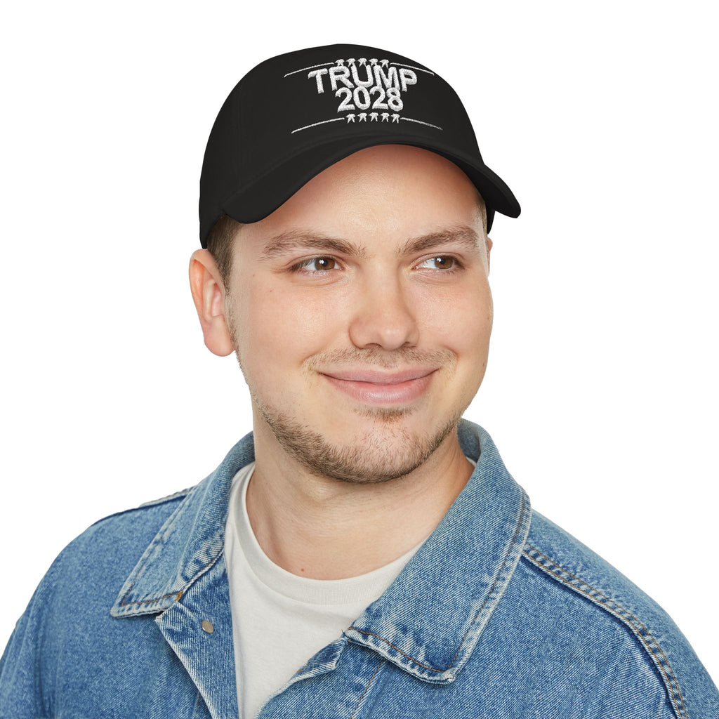 Trump 2028 Low Profile Baseball Cap - Red Political Campaign Hat