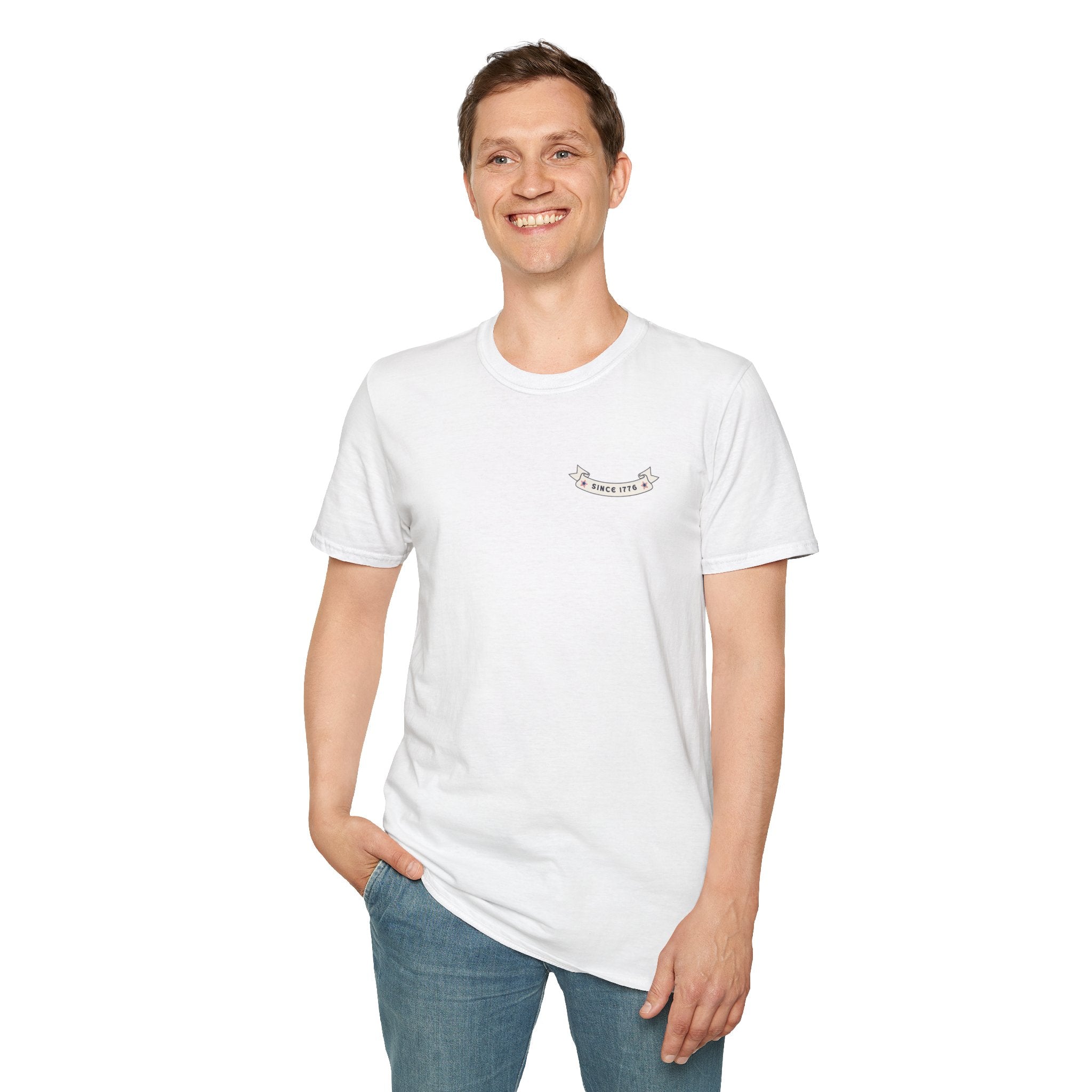 Since 1976 Banner Tee — Minimal Vintage Anniversary T-Shirt