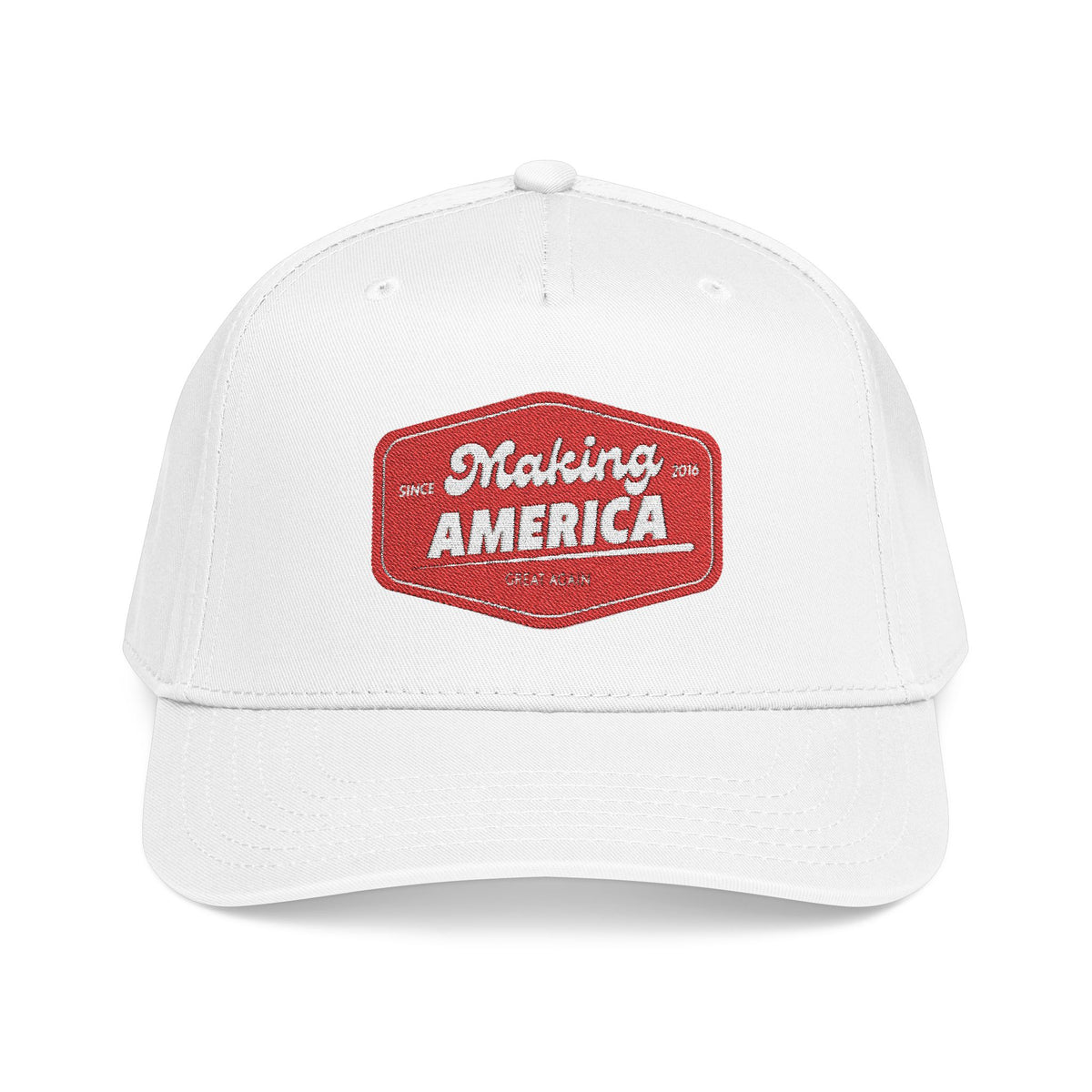 Make America Great Again - Embroidered Mid Profile Baseball Cap