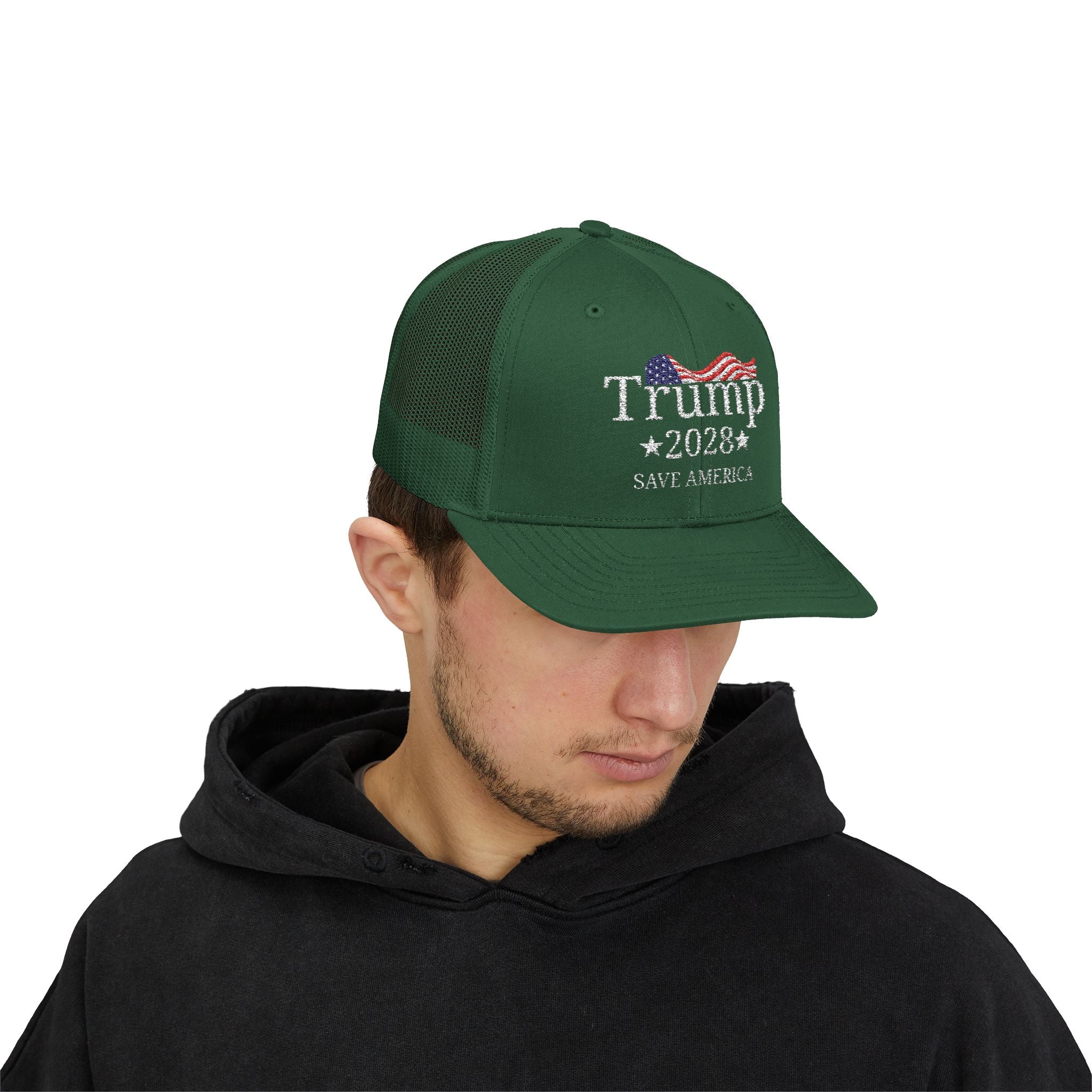 Trump 2028 Save America Trucker Hat with SnapBack