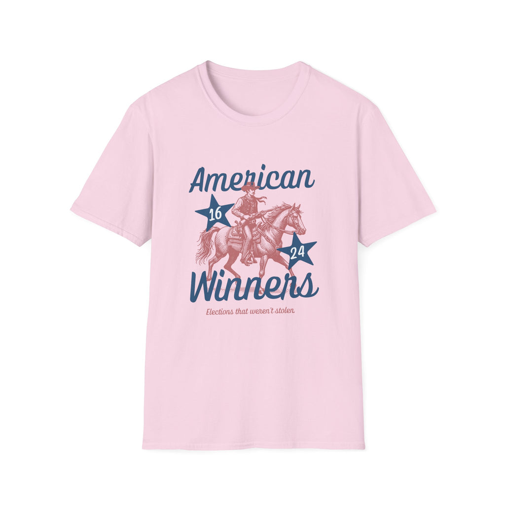 American Winners T-Shirt — Patriotic MAGA Cowboy Horse Graphic