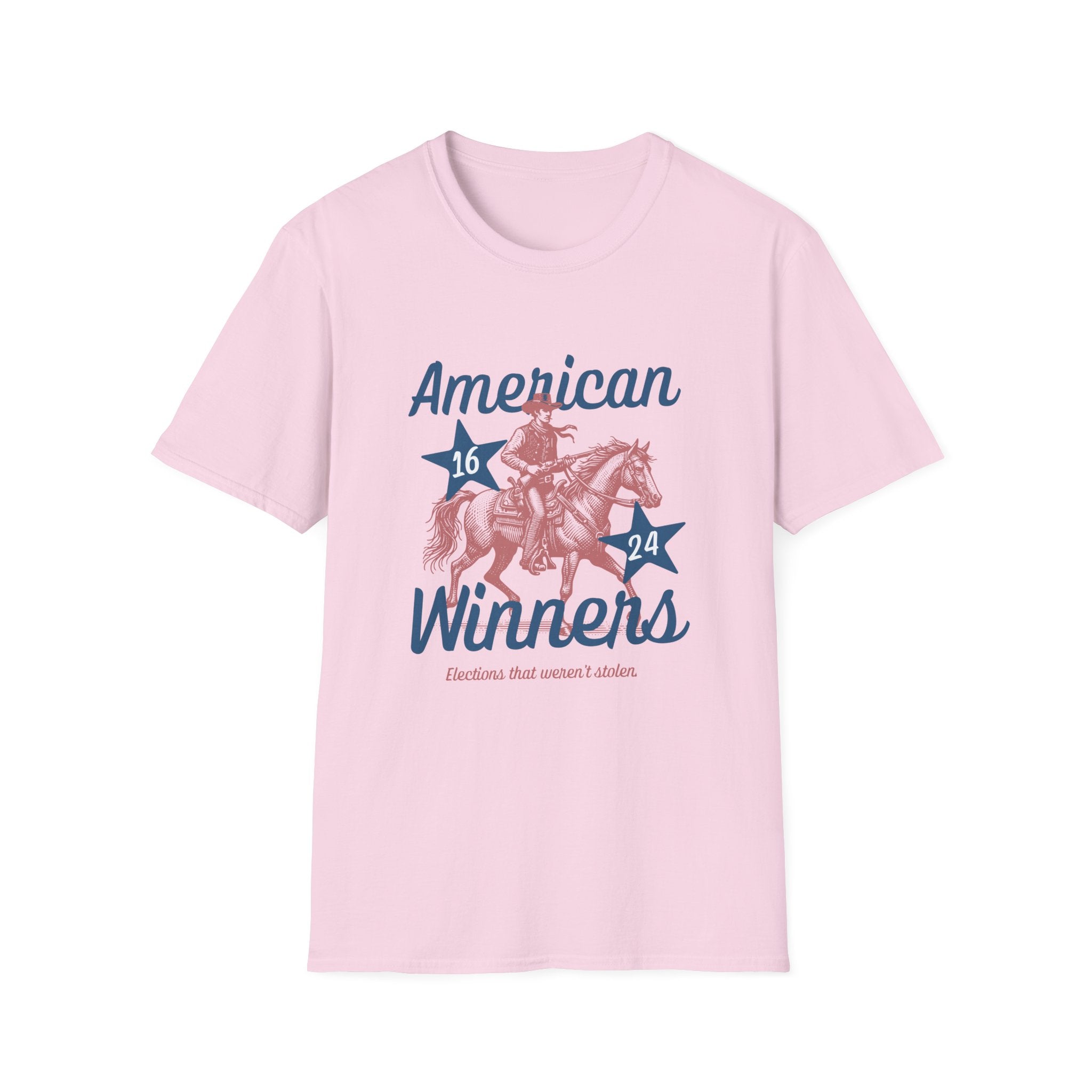 American Winners T-Shirt — Patriotic MAGA Cowboy Horse Graphic