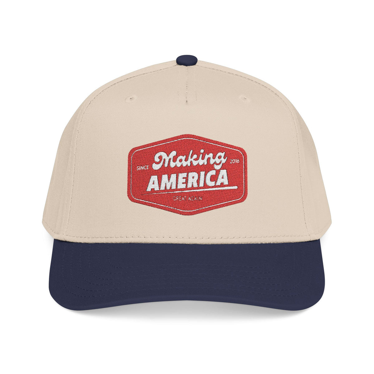 Make America Great Again - Embroidered Mid Profile Baseball Cap