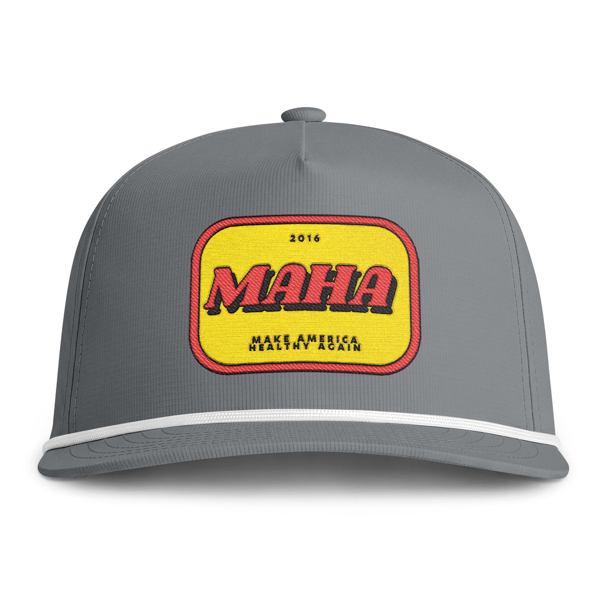 Sunwashed Rope Cap - Vintage 'MAHA' Patch Trucker Hat