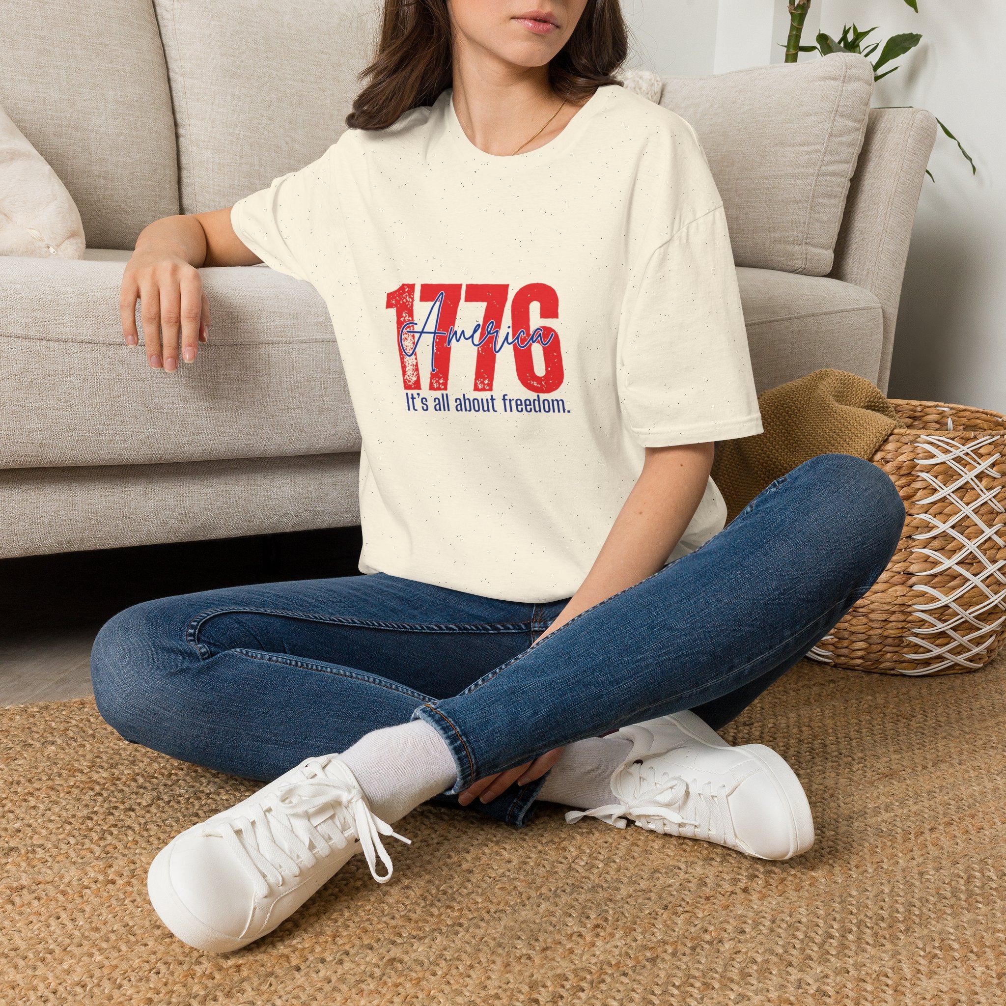 1776 America T-Shirt - Patriotic 4th of July Graphic Tee