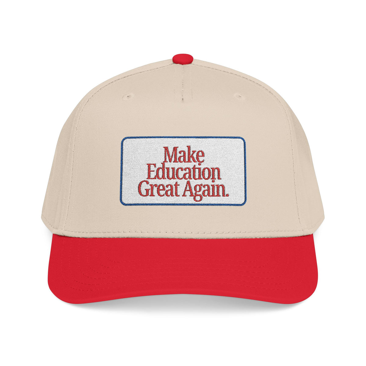 Make Education Great Again - Embroidered Mid Profile Baseball Cap