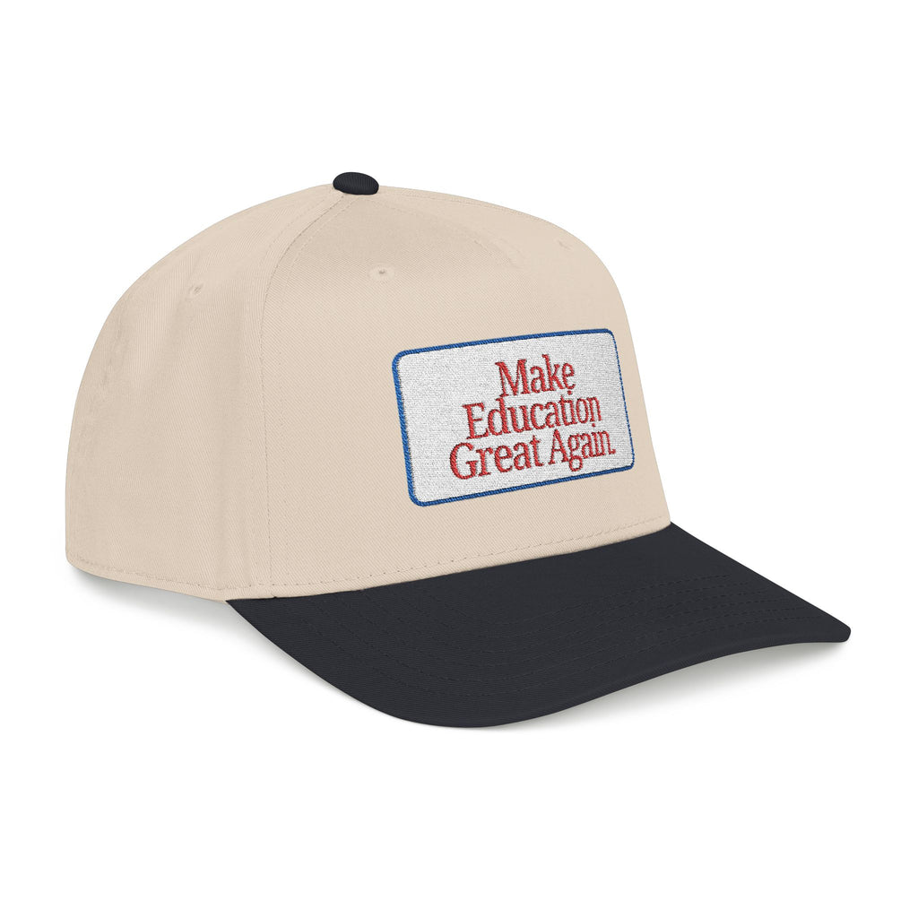 Make Education Great Again - Embroidered Mid Profile Baseball Cap
