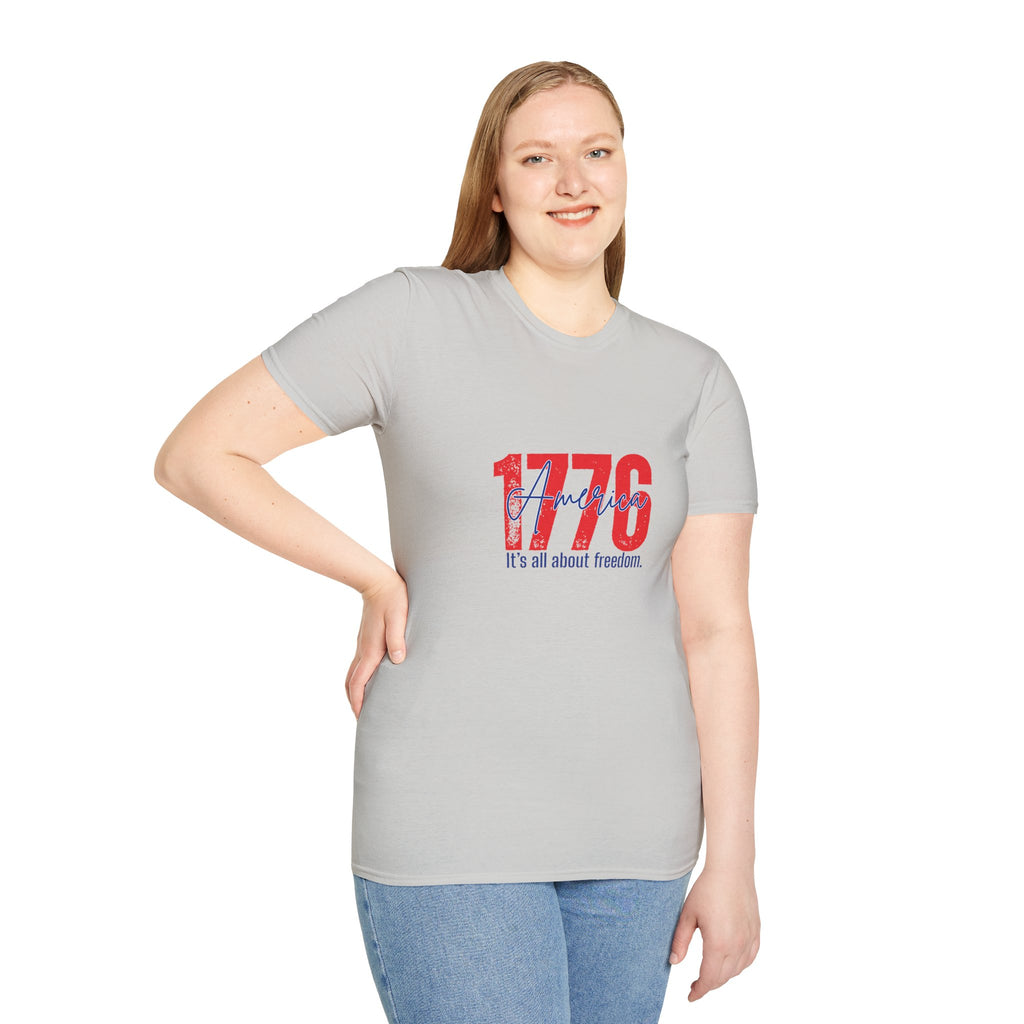 1776 America T-Shirt - Patriotic 4th of July Graphic Tee
