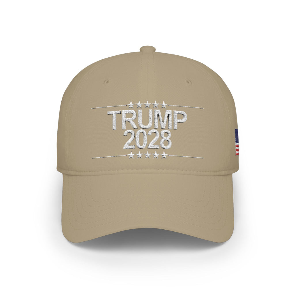 Trump 2028 Low Profile Baseball Cap - Red Political Campaign Hat