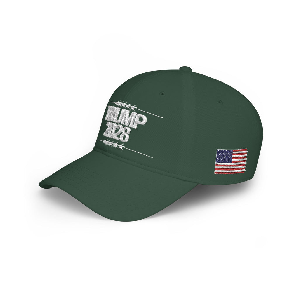 Trump 2028 Low Profile Baseball Cap - Red Political Campaign Hat