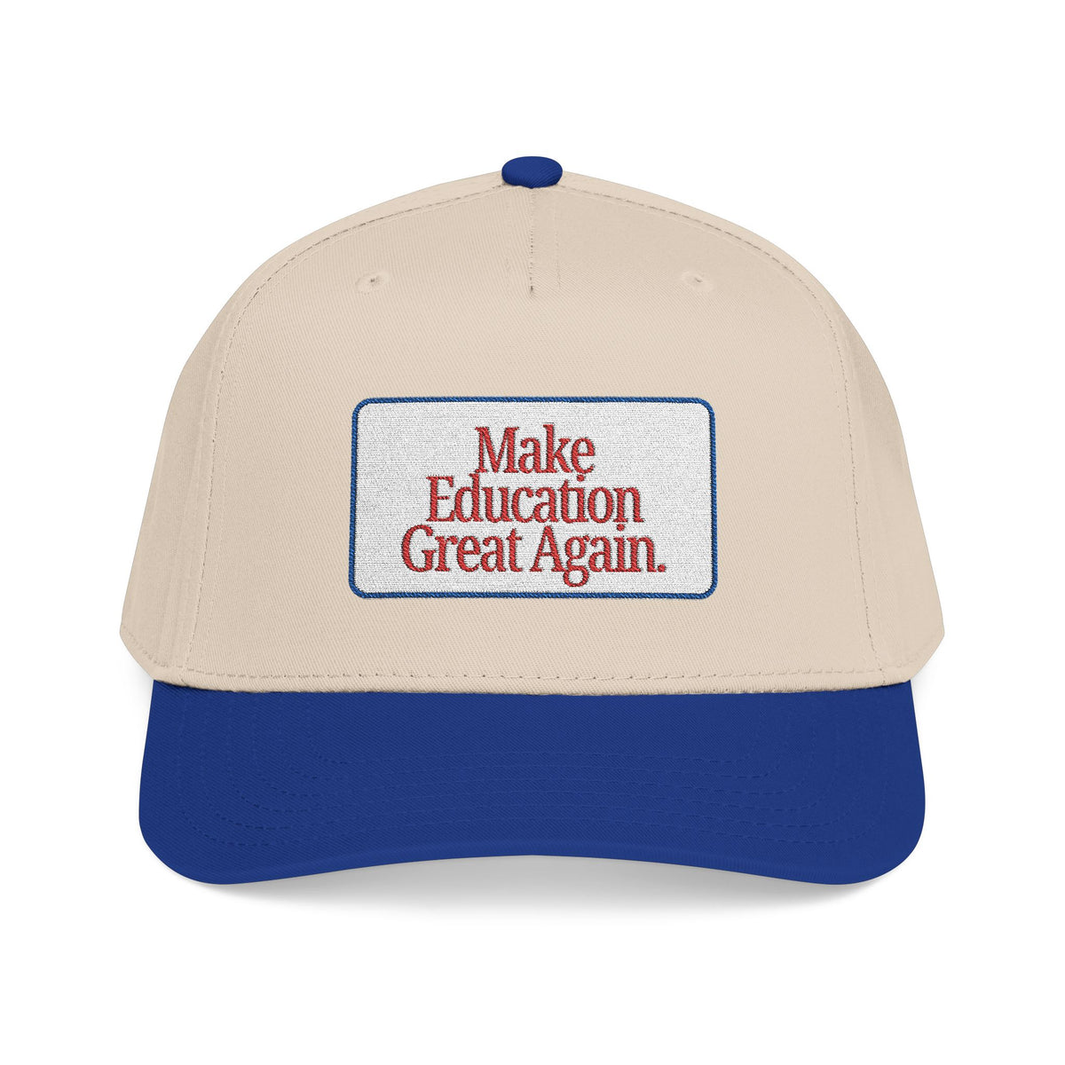 Make Education Great Again - Embroidered Mid Profile Baseball Cap
