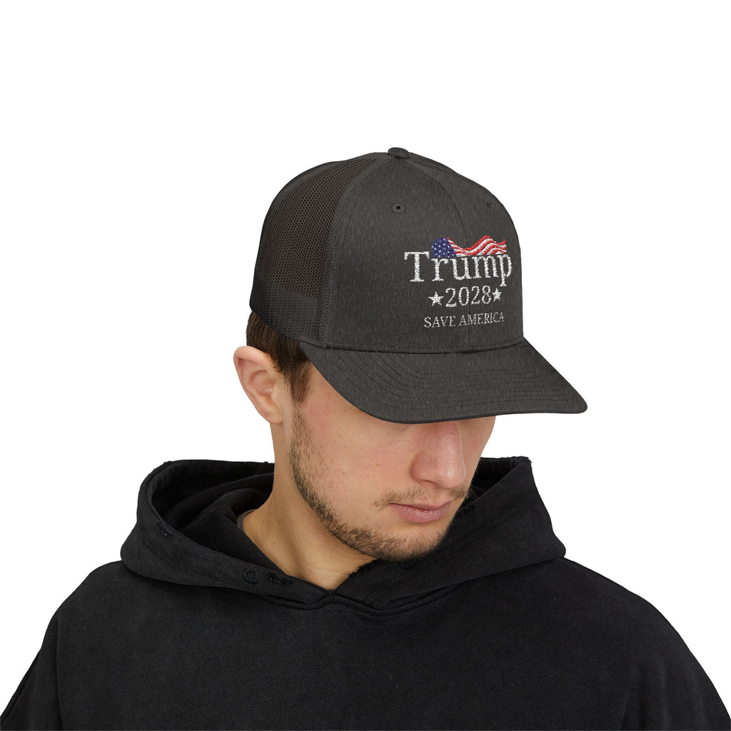 Trump 2028 Save America Trucker Hat with SnapBack