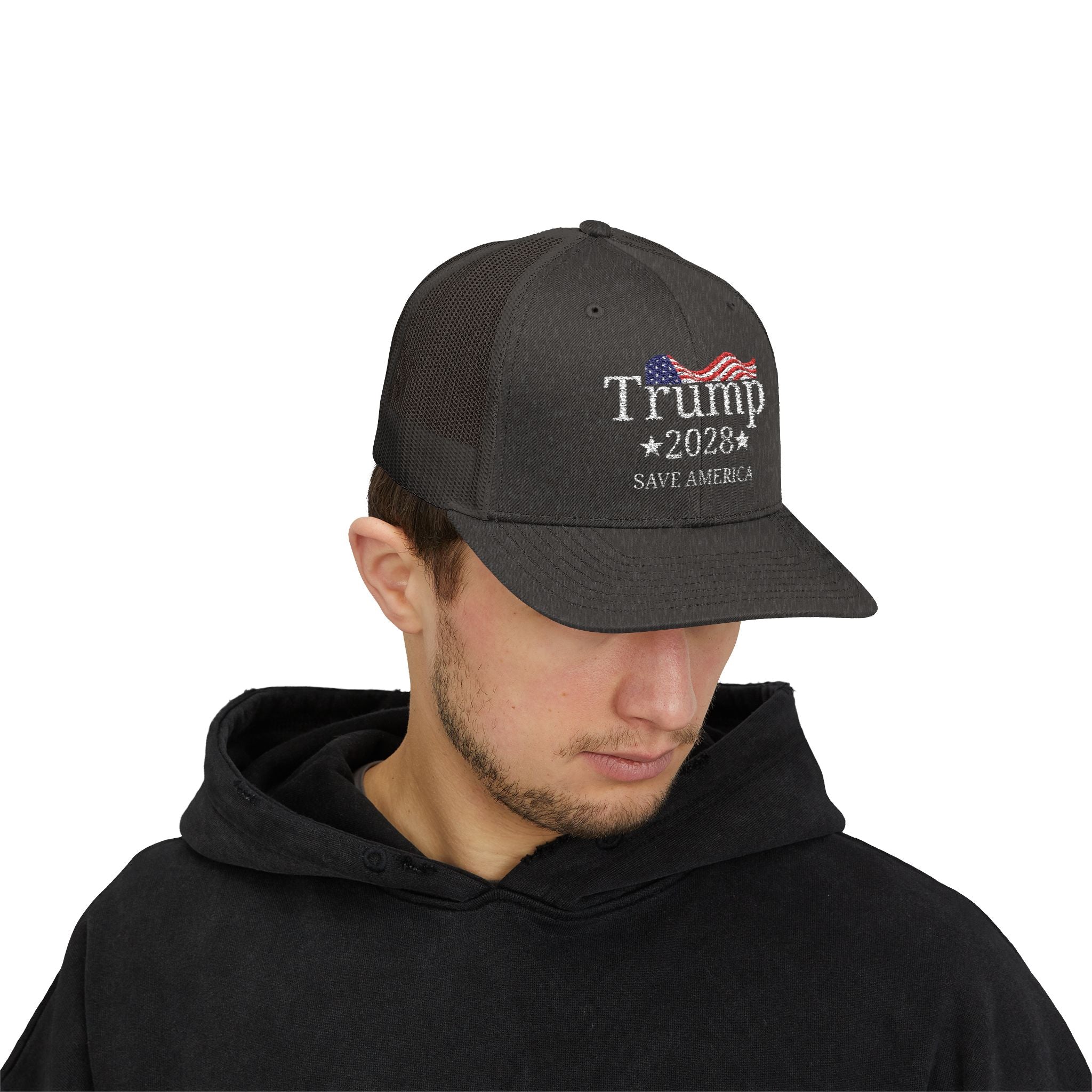 Trump 2028 Save America Trucker Hat with SnapBack