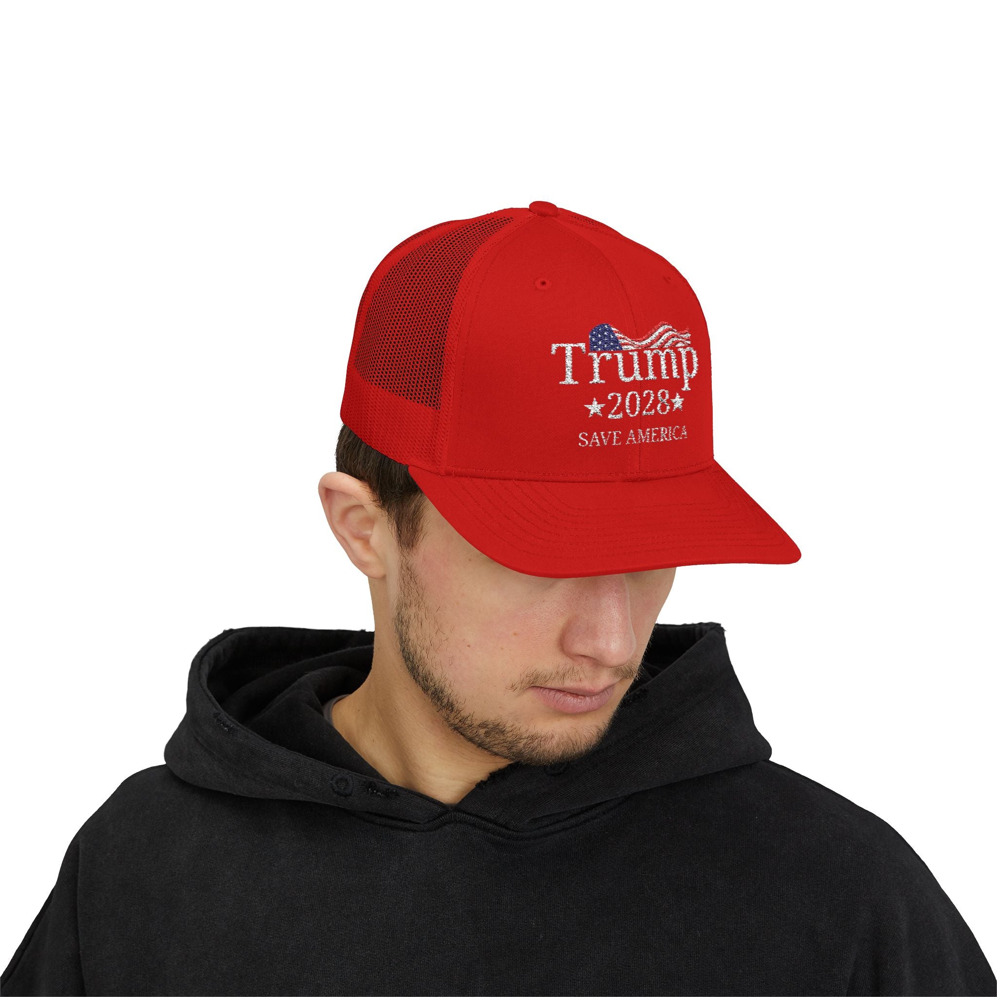 Trump 2028 Save America Trucker Hat with SnapBack