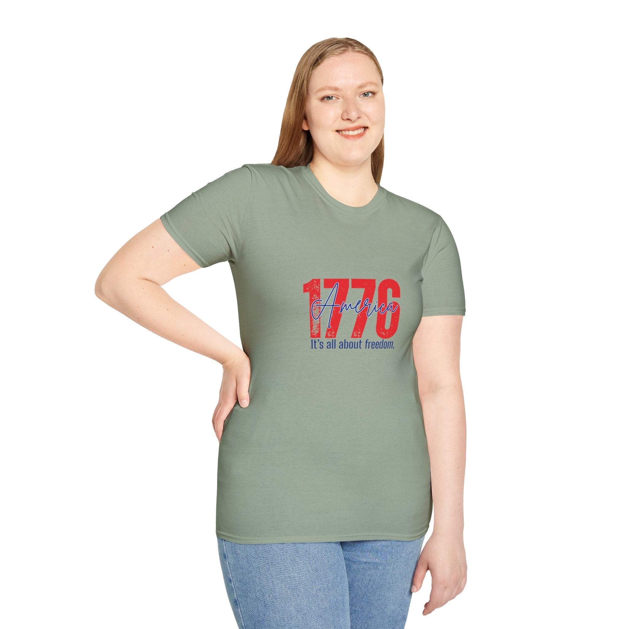 1776 America T-Shirt - Patriotic 4th of July Graphic Tee