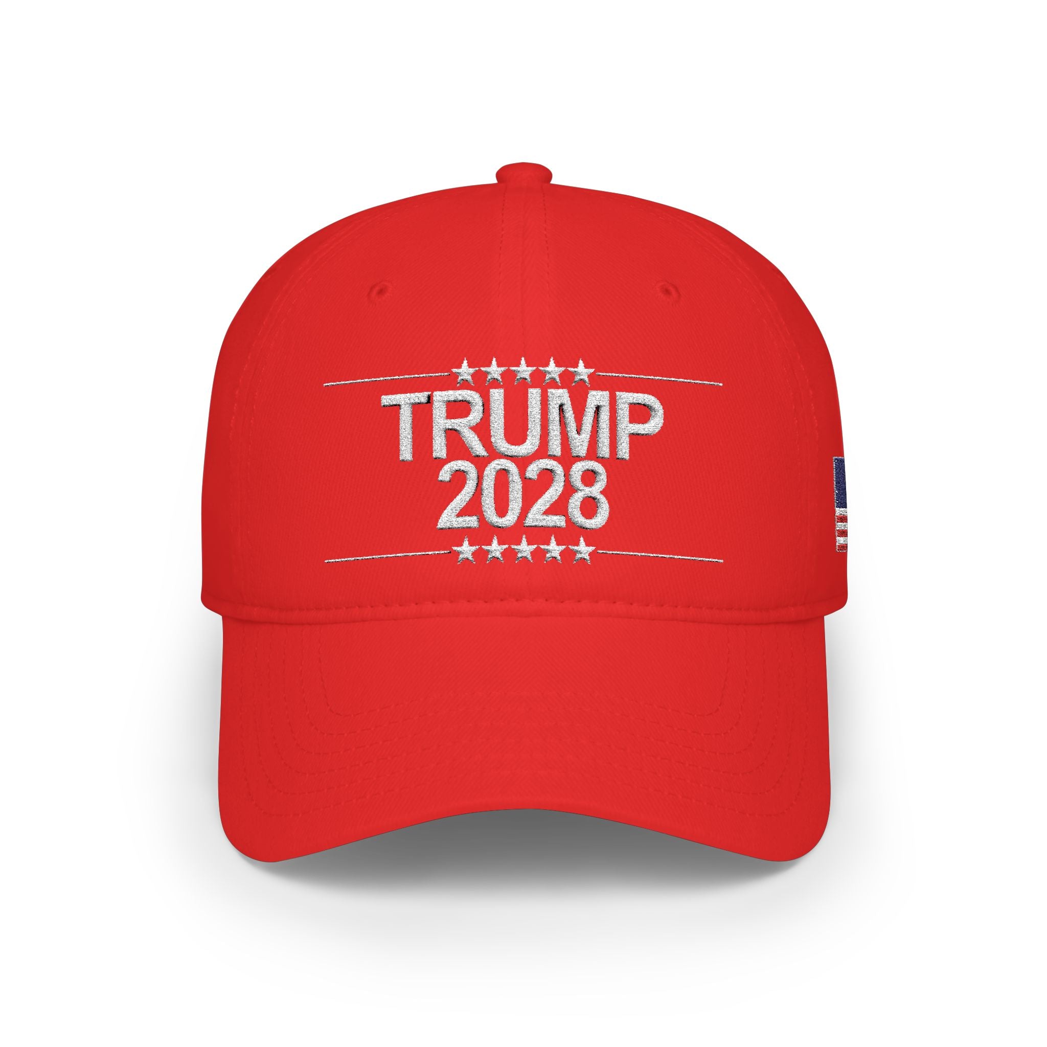Trump 2028 Low Profile Baseball Cap - Red Political Campaign Hat