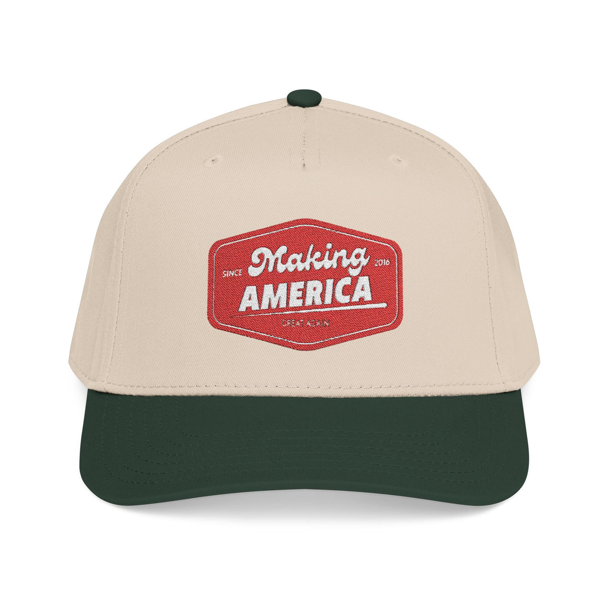 Make America Great Again - Embroidered Mid Profile Baseball Cap