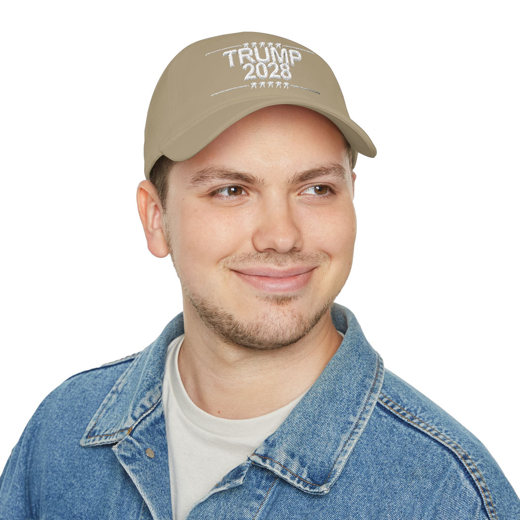 Trump 2028 Low Profile Baseball Cap - Red Political Campaign Hat