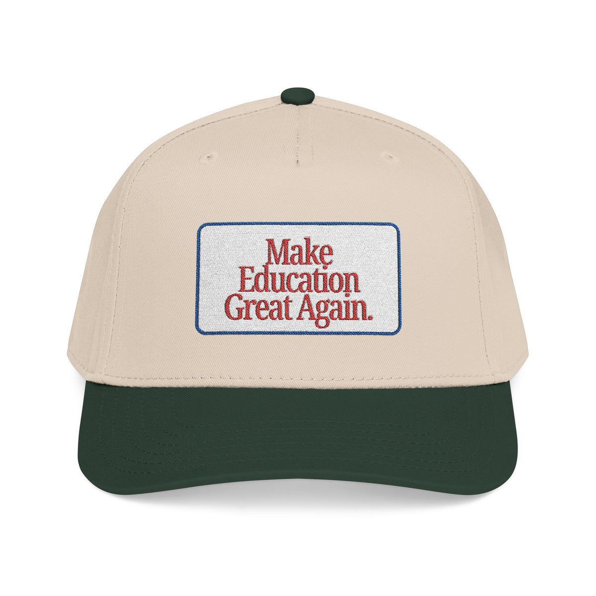 Make Education Great Again - Embroidered Mid Profile Baseball Cap