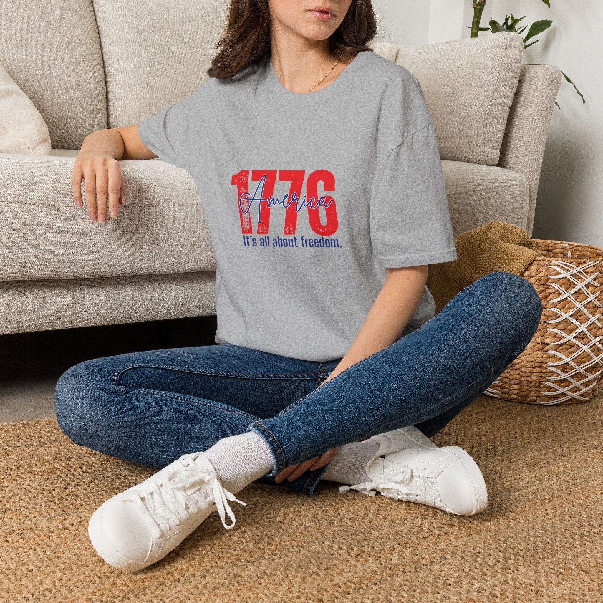 1776 America T-Shirt - Patriotic 4th of July Graphic Tee