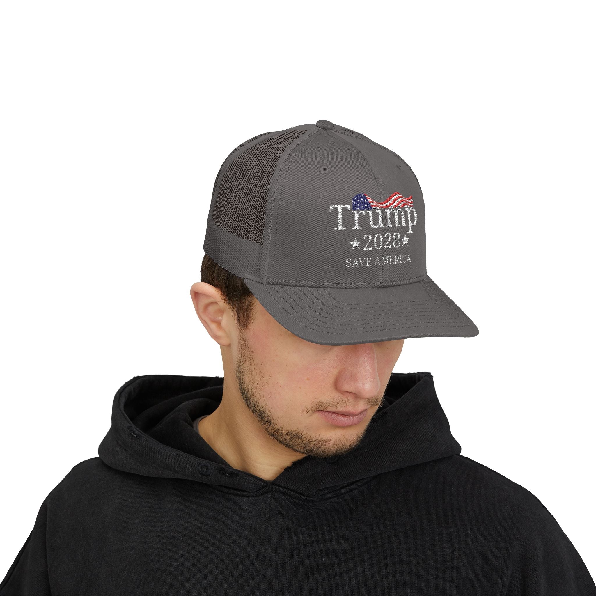 Trump 2028 Save America Trucker Hat with SnapBack