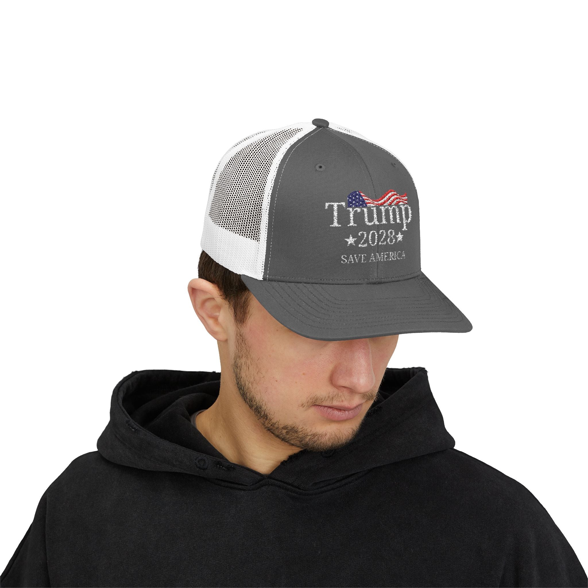 Trump 2028 Save America Trucker Hat with SnapBack