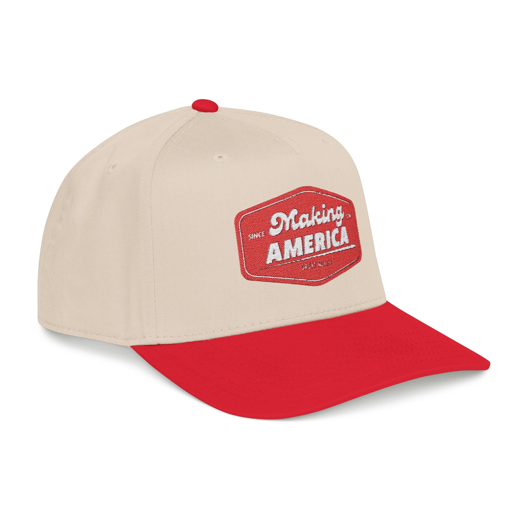 Make America Great Again - Embroidered Mid Profile Baseball Cap
