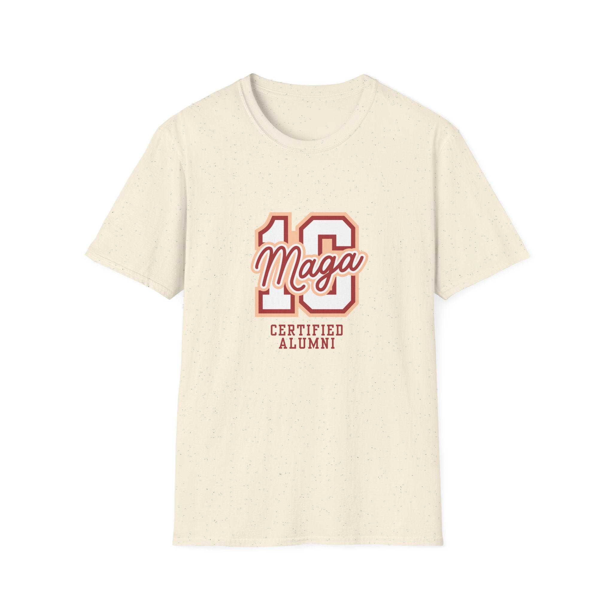 MAGA 16 Retro Collegiate T-Shirt — Certified Alumni Graphic Tee