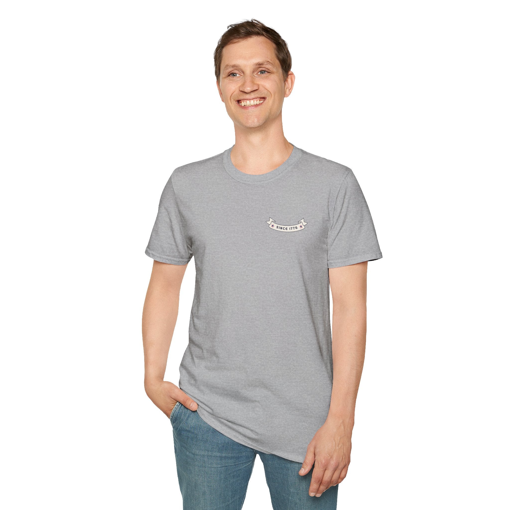 Since 1976 Banner Tee — Minimal Vintage Anniversary T-Shirt