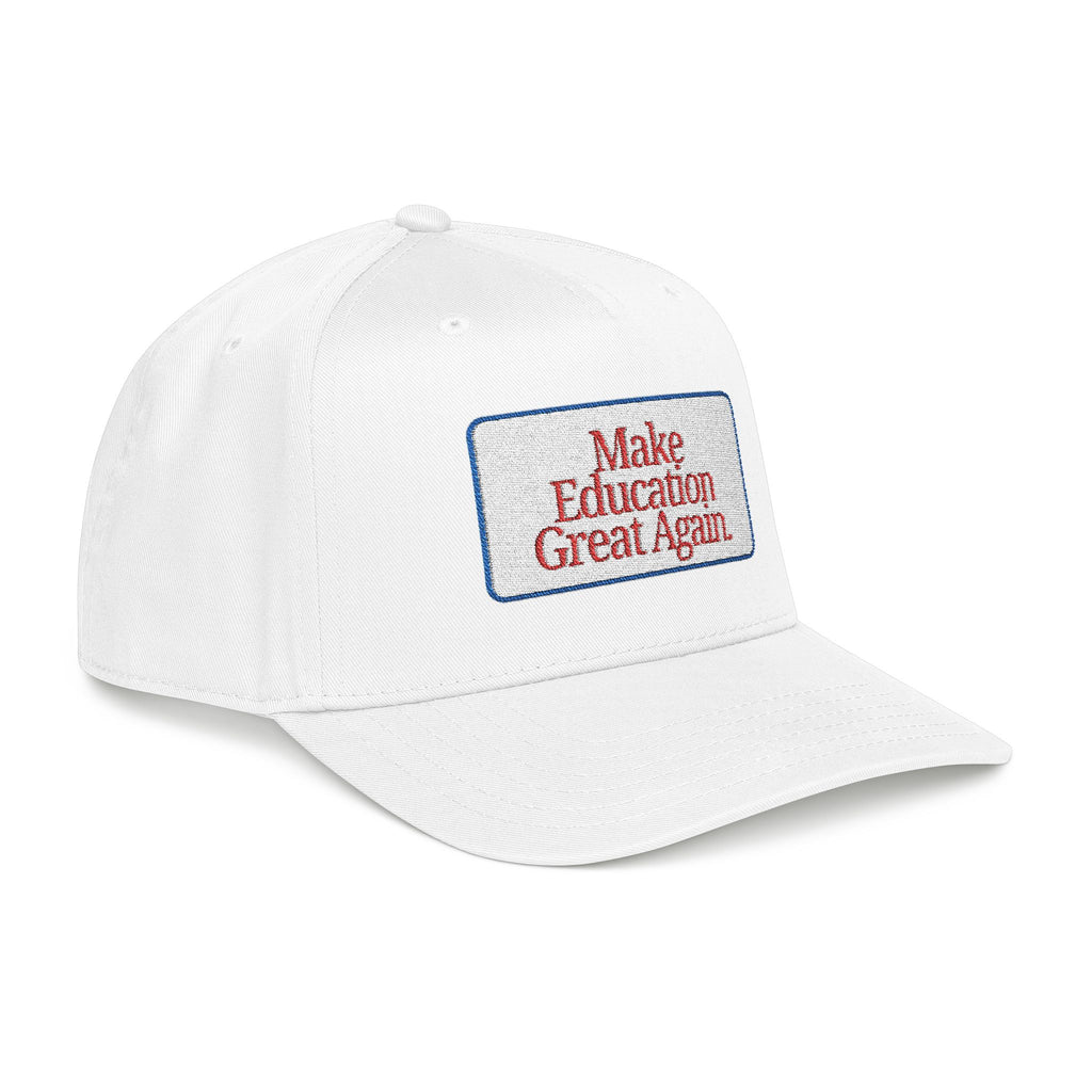 Make Education Great Again - Embroidered Mid Profile Baseball Cap