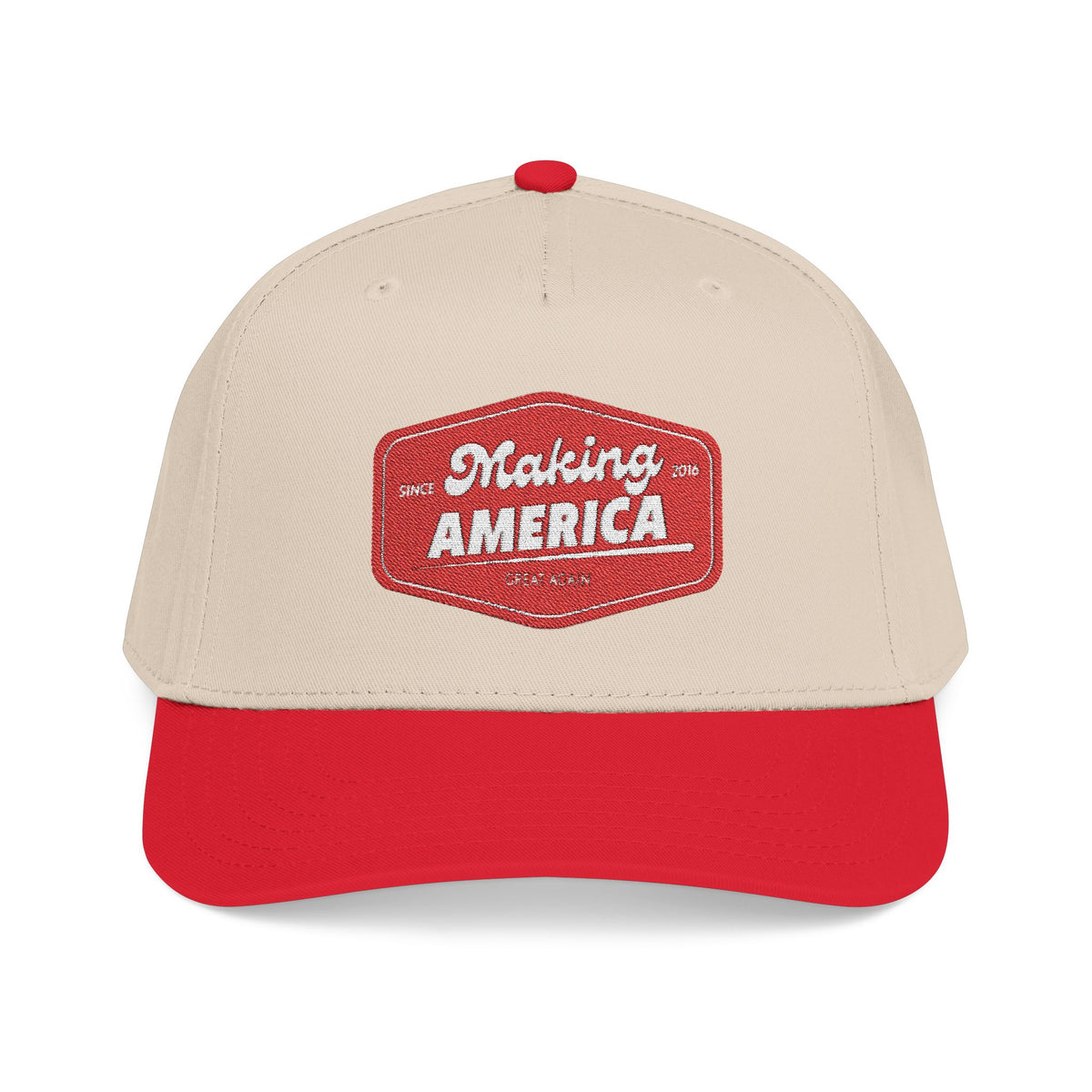 Make America Great Again - Embroidered Mid Profile Baseball Cap