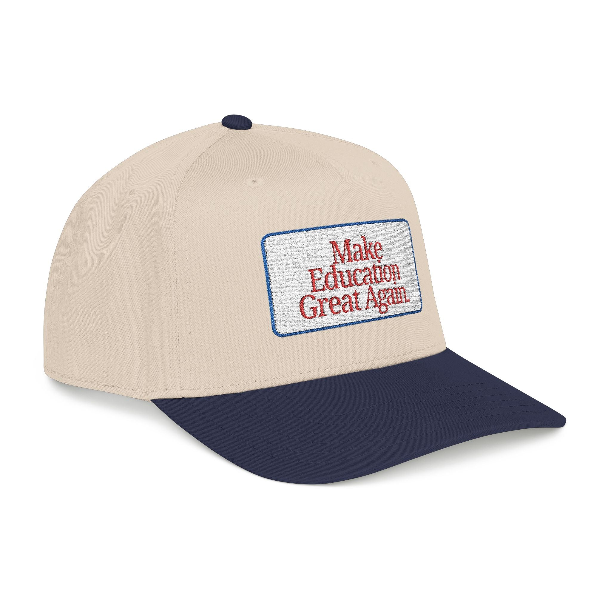 Make Education Great Again - Embroidered Mid Profile Baseball Cap