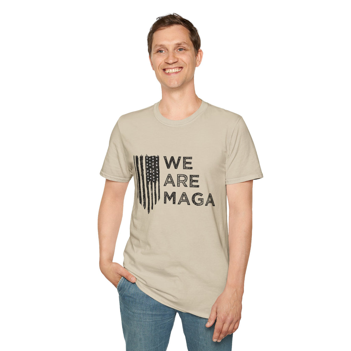 We Are MAGA Flag Graphic - Men’s T-Shirt
