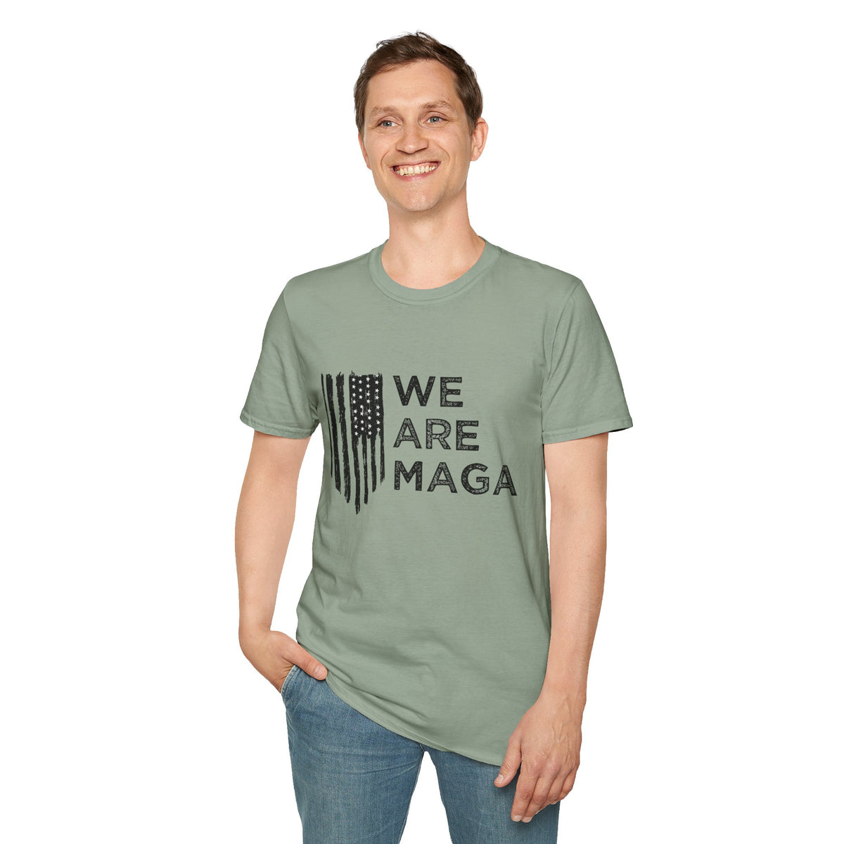 We Are MAGA Flag Graphic - Men’s T-Shirt