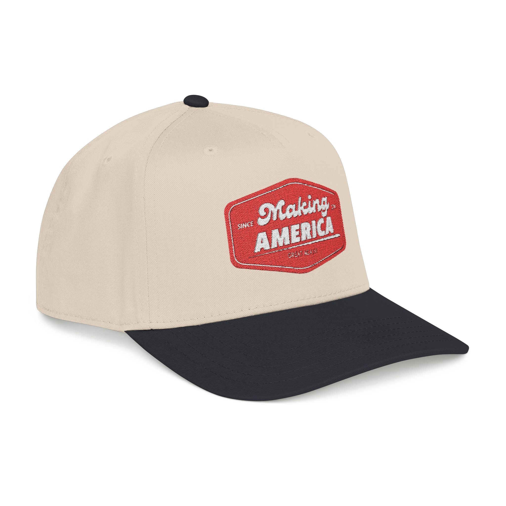 Make America Great Again - Embroidered Mid Profile Baseball Cap