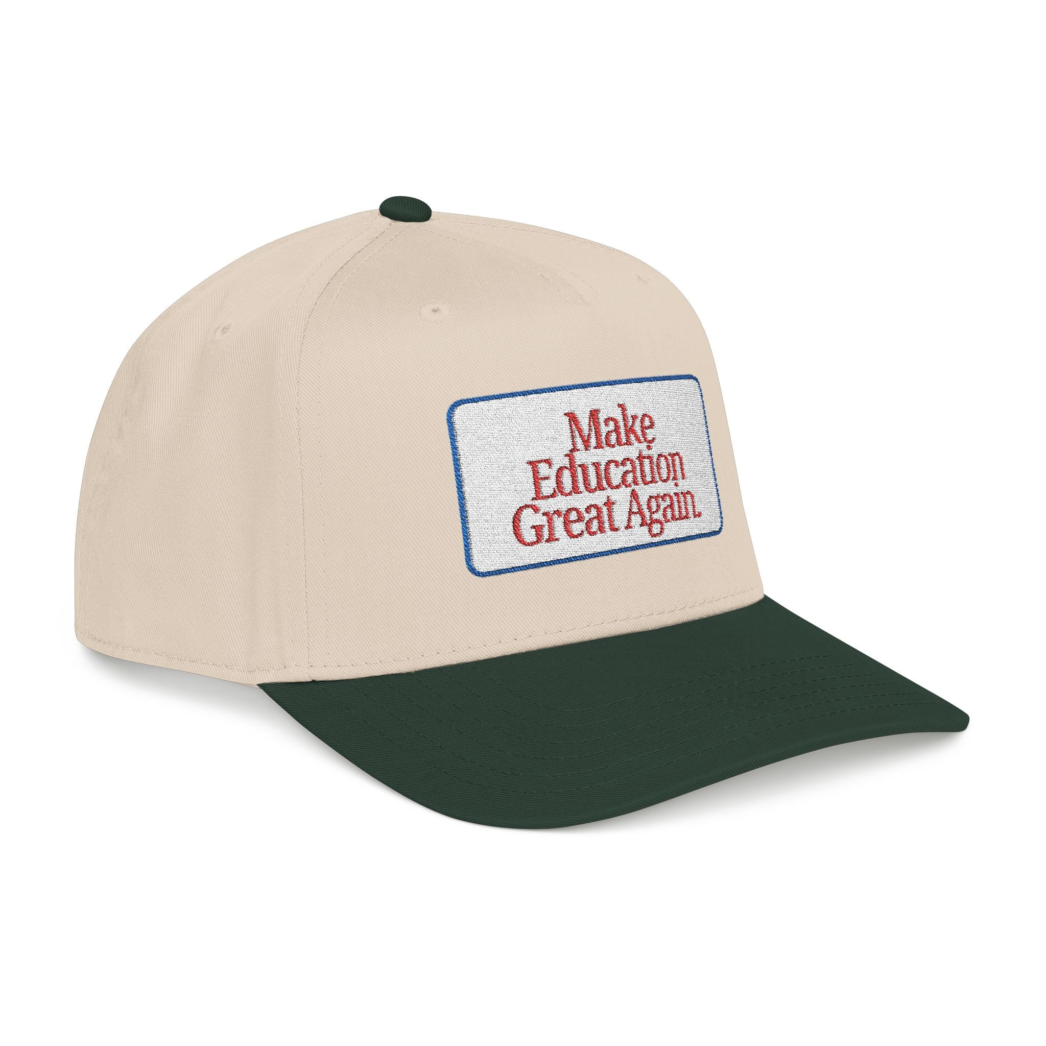 Make Education Great Again - Embroidered Mid Profile Baseball Cap