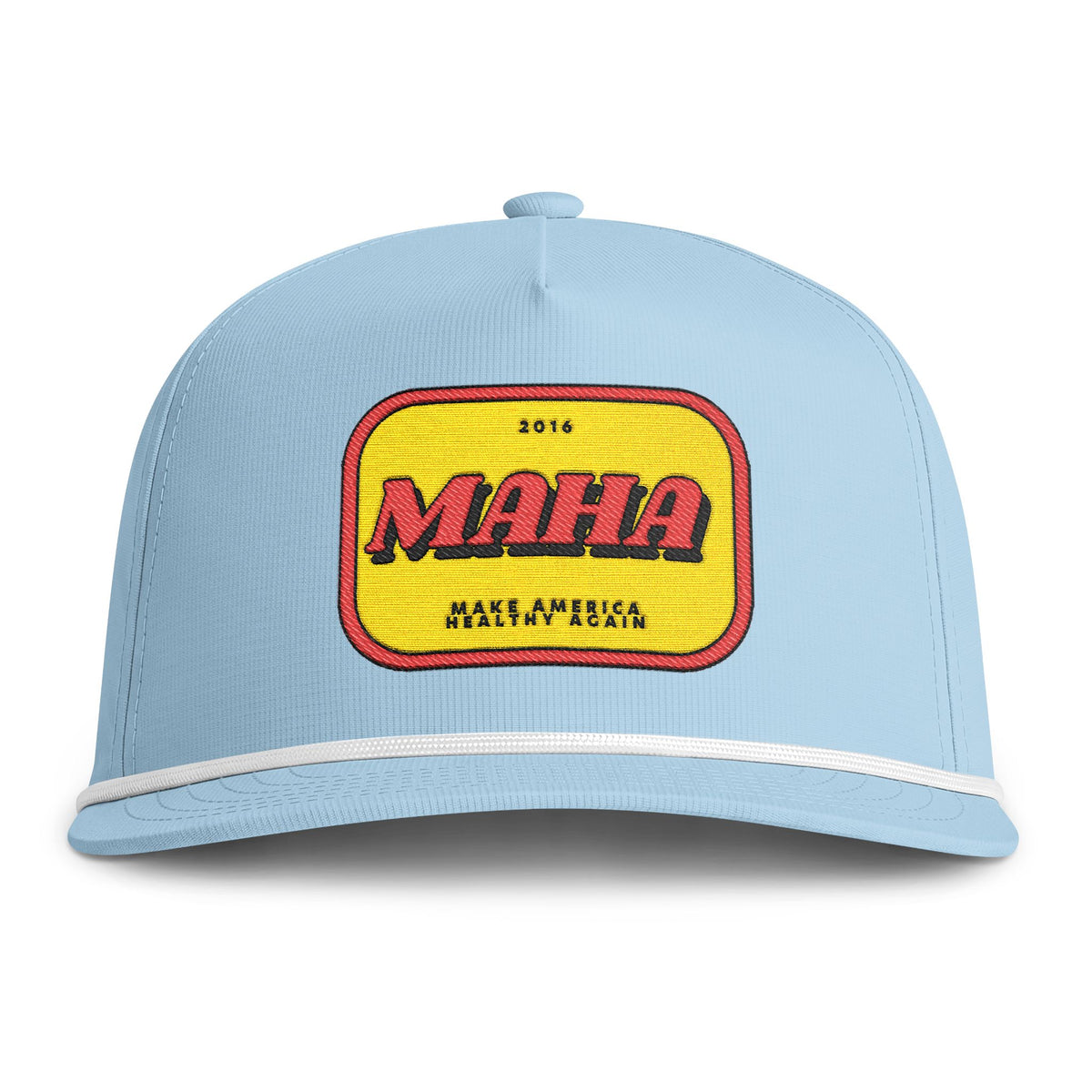Sunwashed Rope Cap - Vintage 'MAHA' Patch Trucker Hat