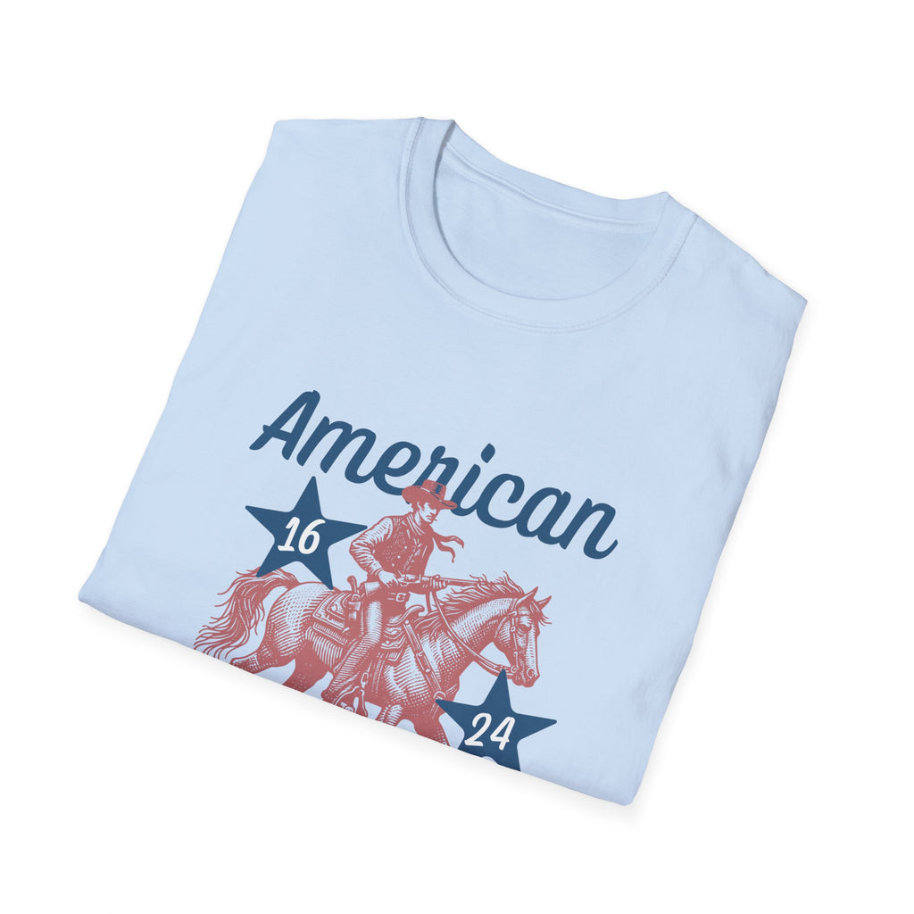 American Winners T-Shirt — Patriotic MAGA Cowboy Horse Graphic