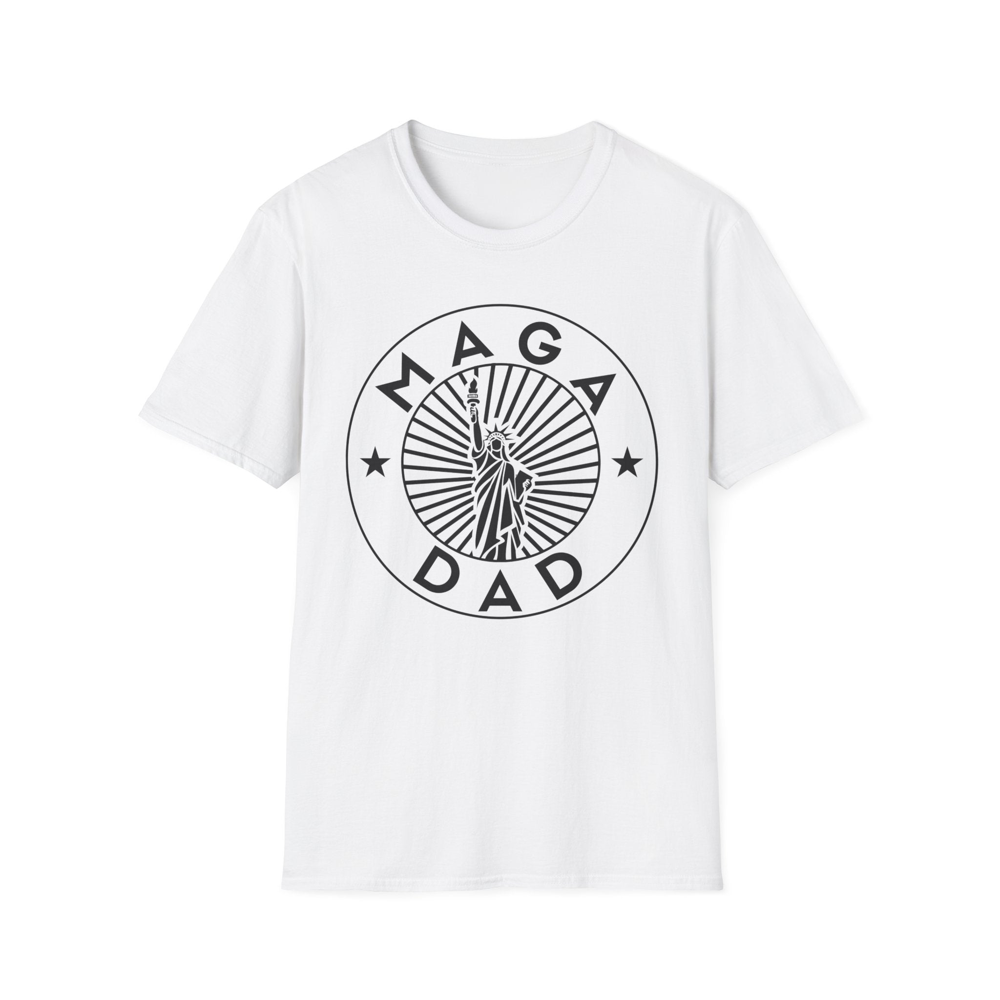 MAGA Dad T-Shirt — Patriotic Statue of Liberty Graphic Tee