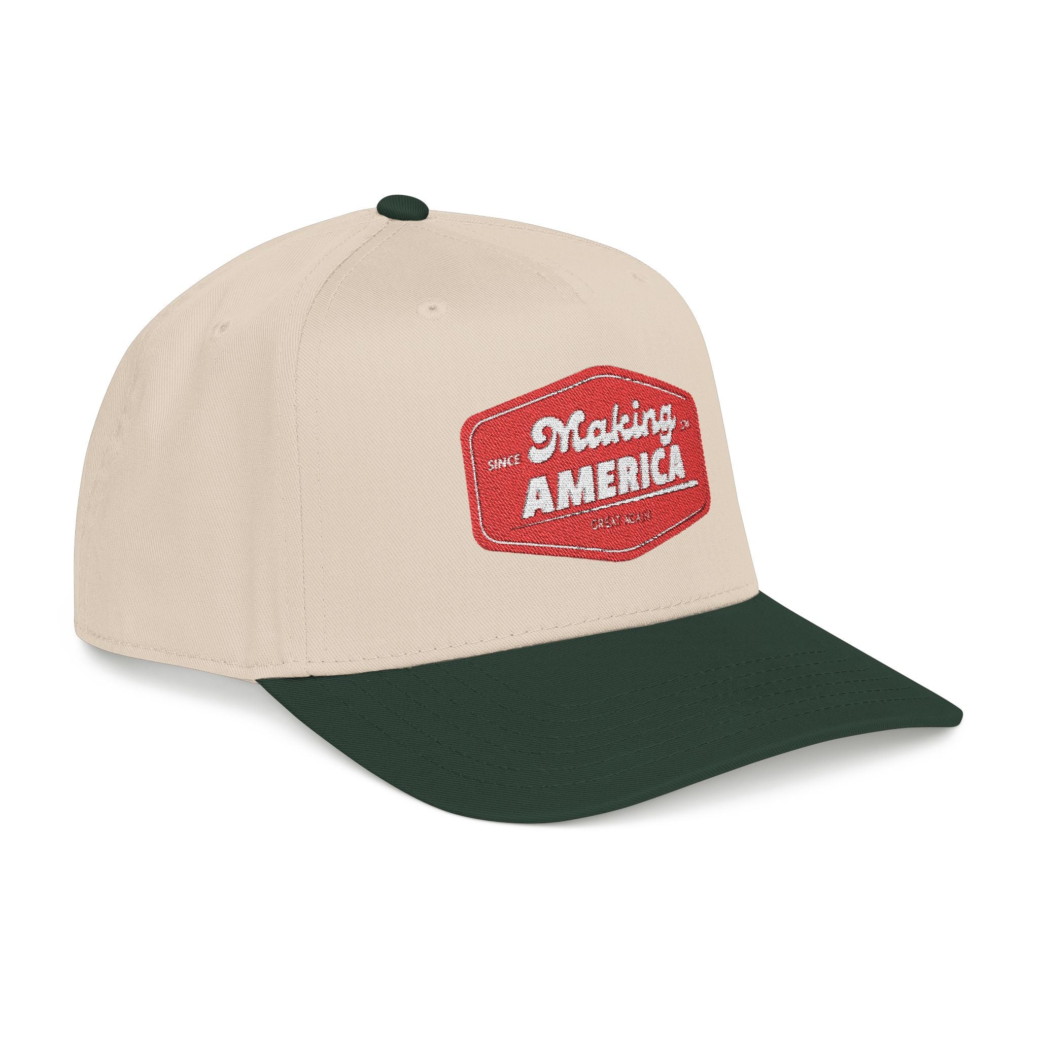 Make America Great Again - Embroidered Mid Profile Baseball Cap