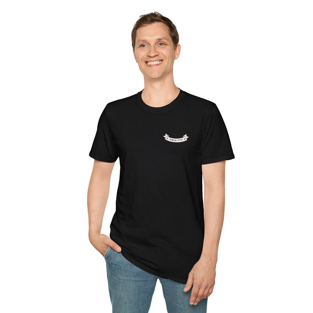 Since 1976 Banner Tee — Minimal Vintage Anniversary T-Shirt