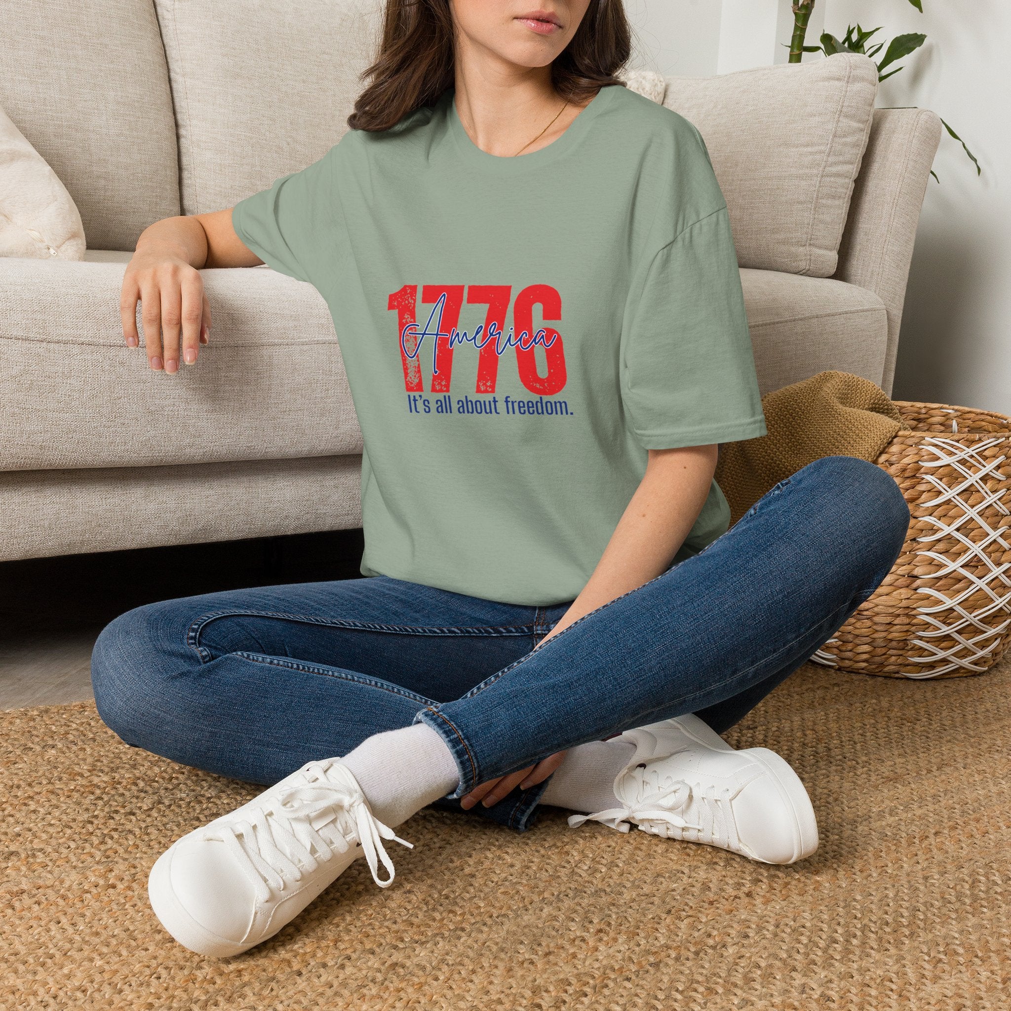 1776 America T-Shirt - Patriotic 4th of July Graphic Tee
