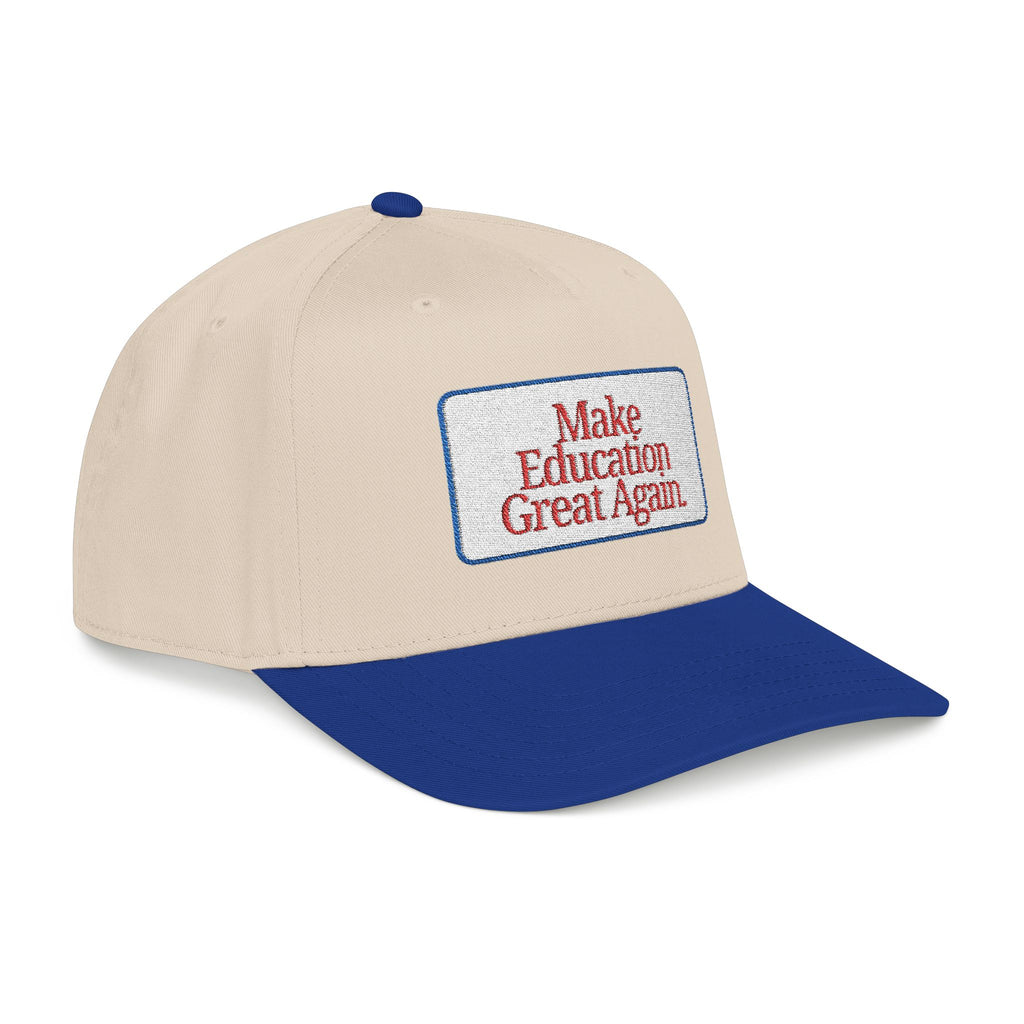 Make Education Great Again - Embroidered Mid Profile Baseball Cap