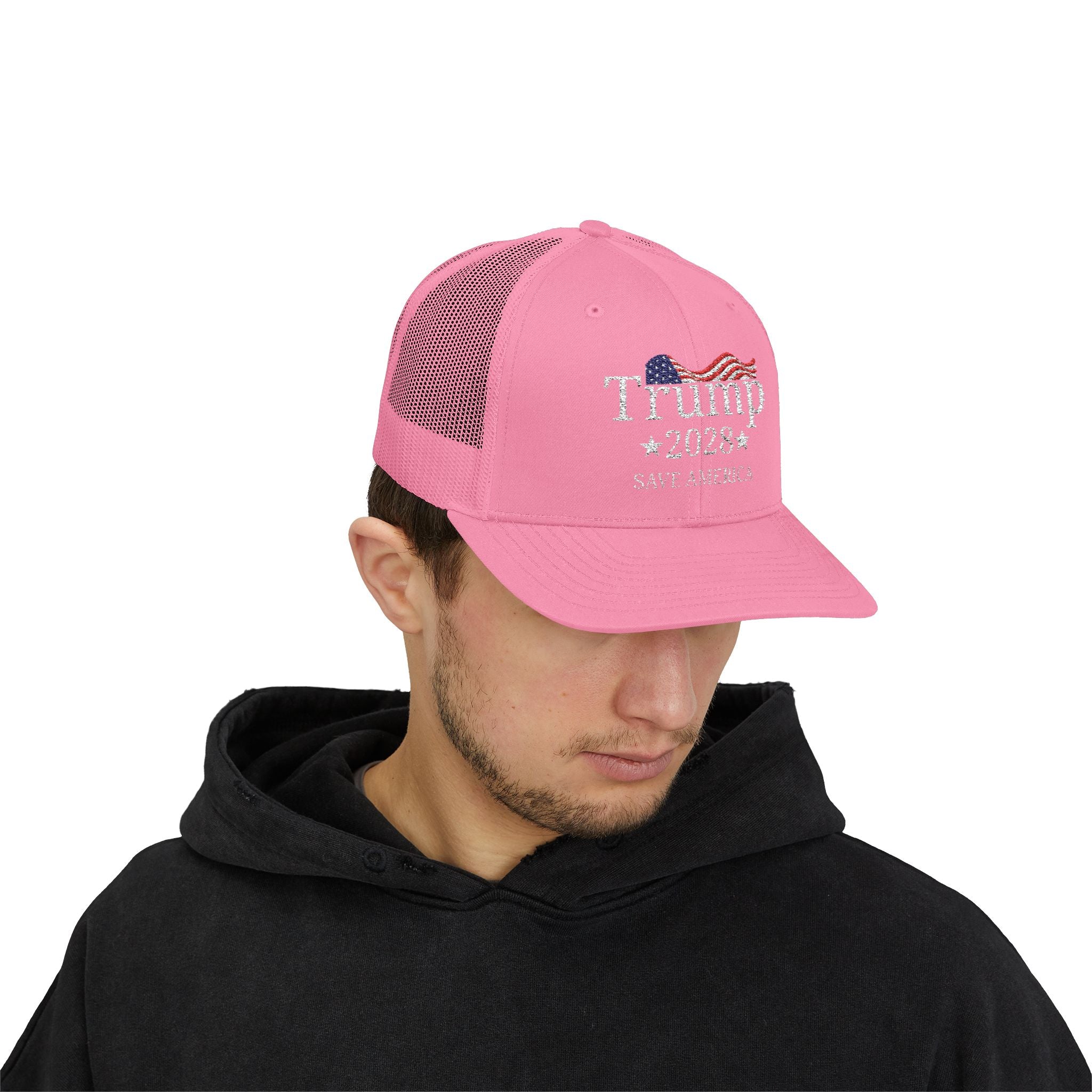 Trump 2028 Save America Trucker Hat with SnapBack