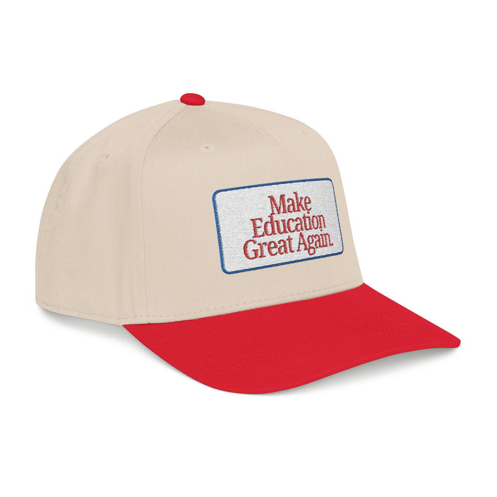 Make Education Great Again - Embroidered Mid Profile Baseball Cap