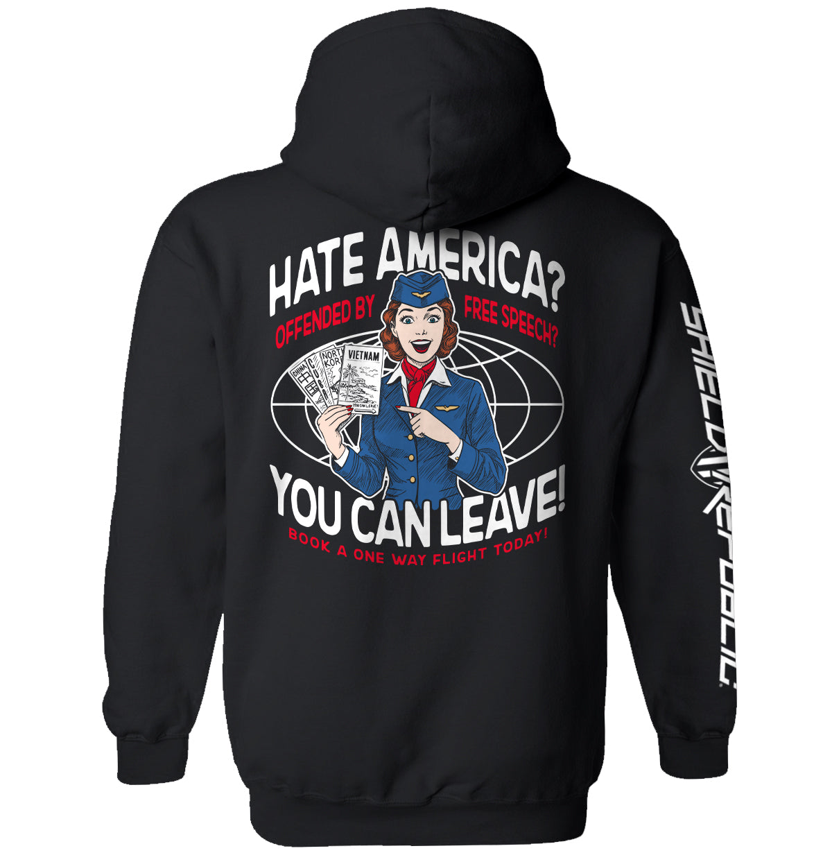 Hate America Offended By Free Speech You can Leave
