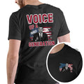 Charlie Kirk "Voice of a Generation" T-Shirt – Double-Sided Graphic Tee