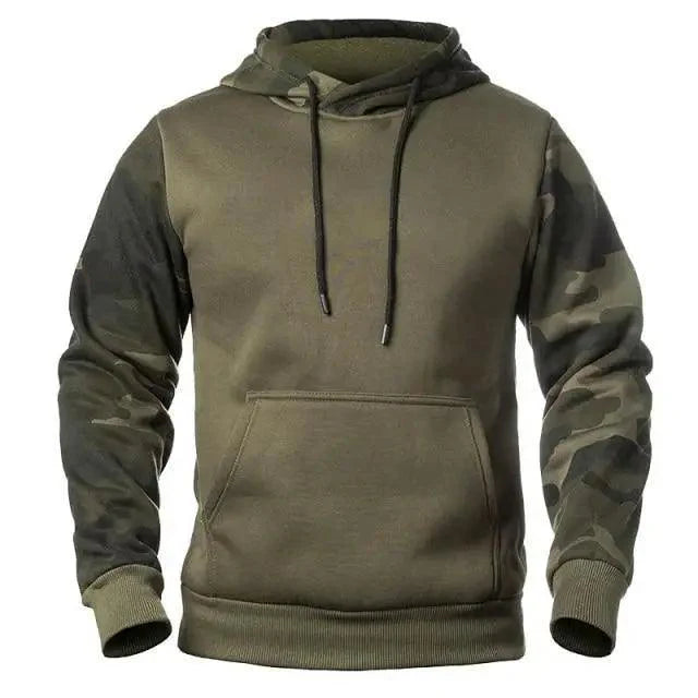 Men's Military Camouflage Fleece Hoodie