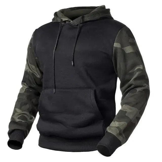 Men's Military Camouflage Fleece Hoodie