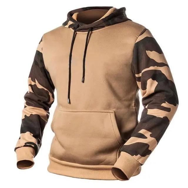 Men's Military Camouflage Fleece Hoodie